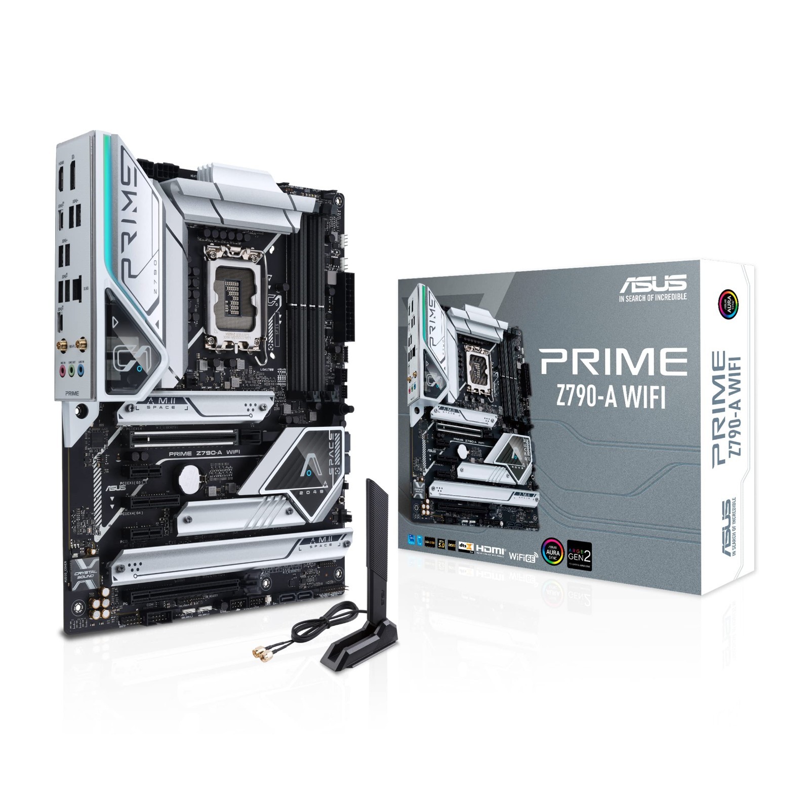 ASUS PRIME Z790-A WIFI Motherboard ATX DDR5 PCIe5 Intel Z790 7000 MHz 24-Pin