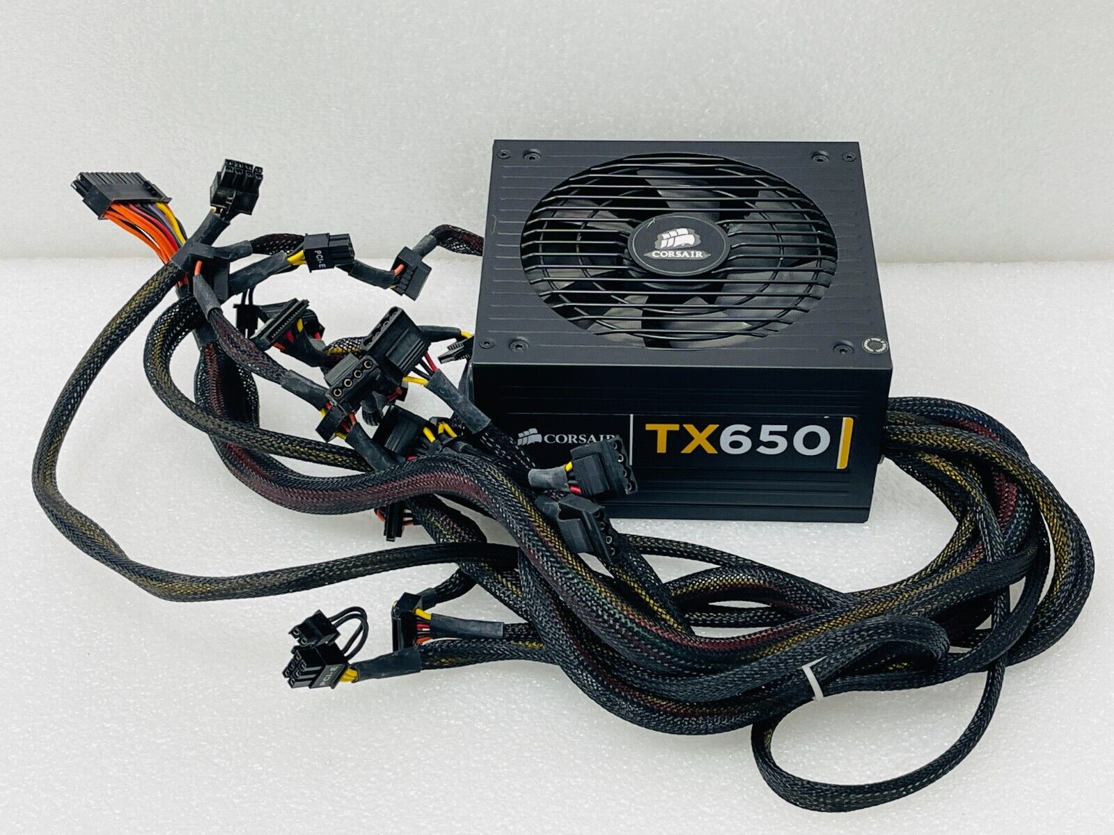 Corsair TX650 CMPSU-650TX-C 24 Pin 650W ATX Desktop PSU w/ Power Cord / Used