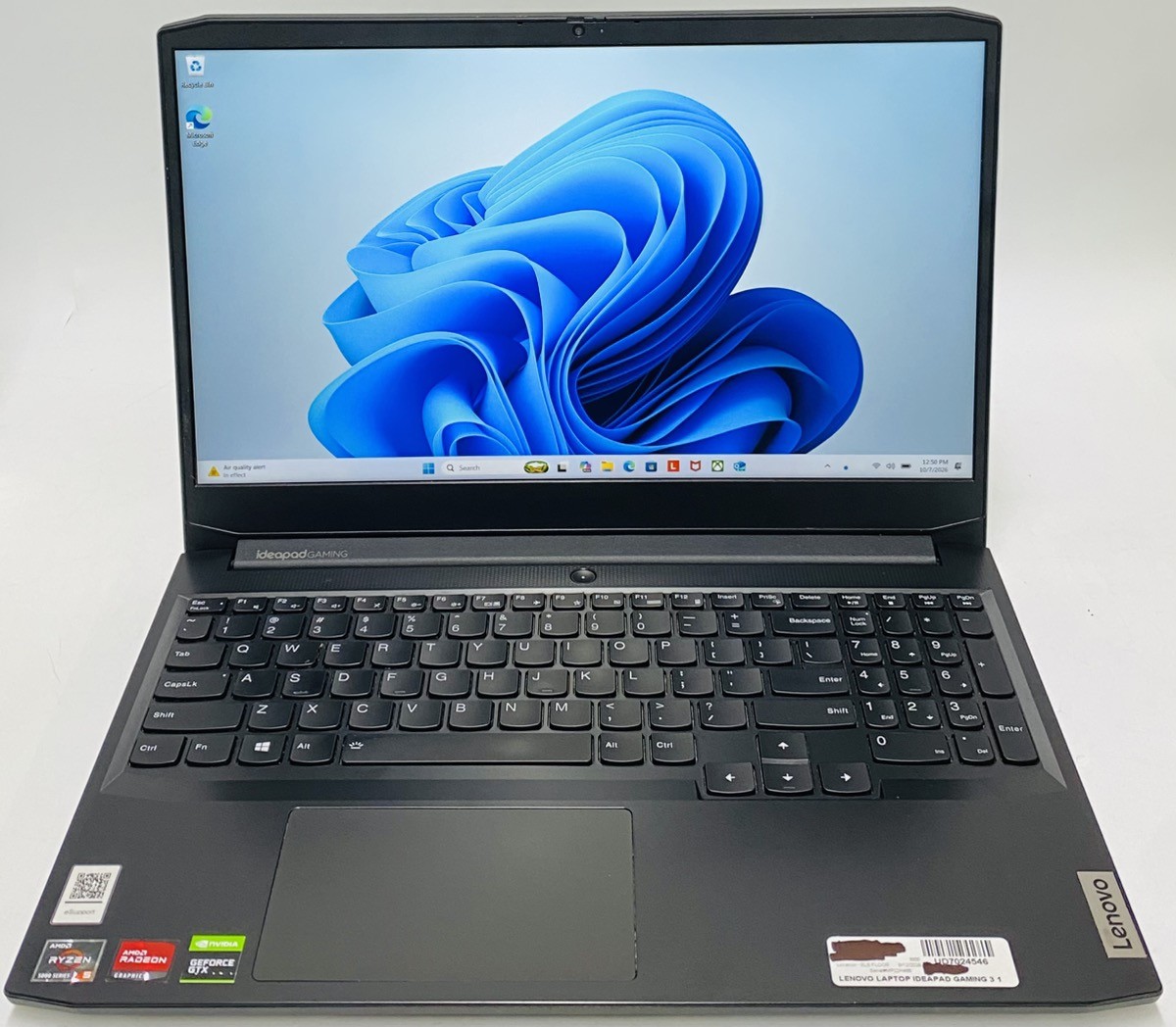 Lenovo IdeaPad Gaming 3 AMD Ryzen 5 GTX 1650 8GB RAM 512GB SSD (UD7024546)
