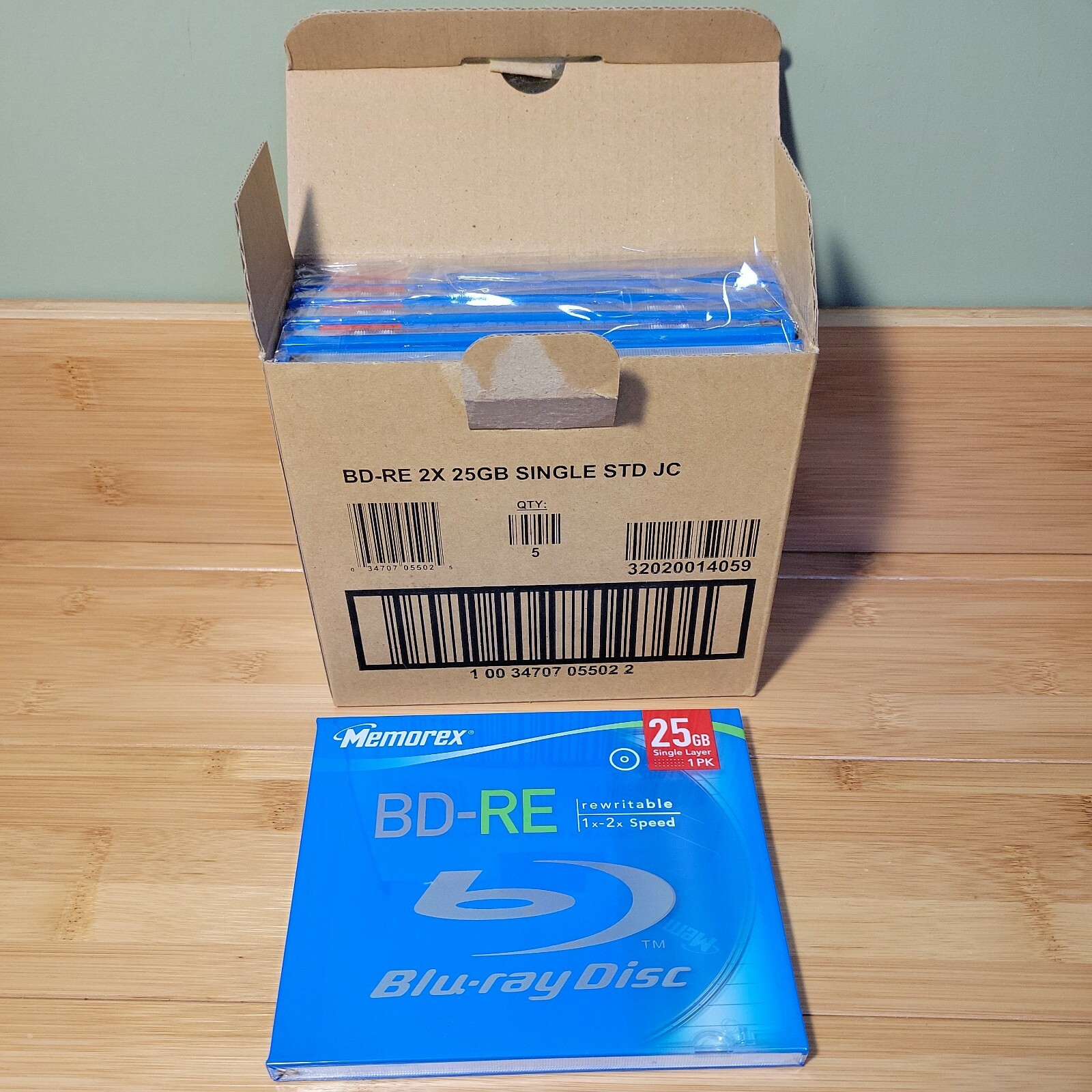 **NEW  SEALED** - Blu-Ray Disc BUNDLE LOT (5) BD-RE 25GB Rewritable 