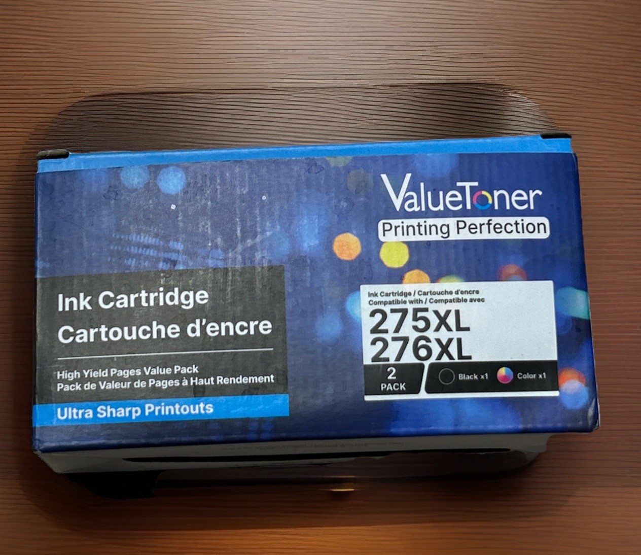 ValueToner Ink Cartridge 275XL Black 276XL Color Combo Pack