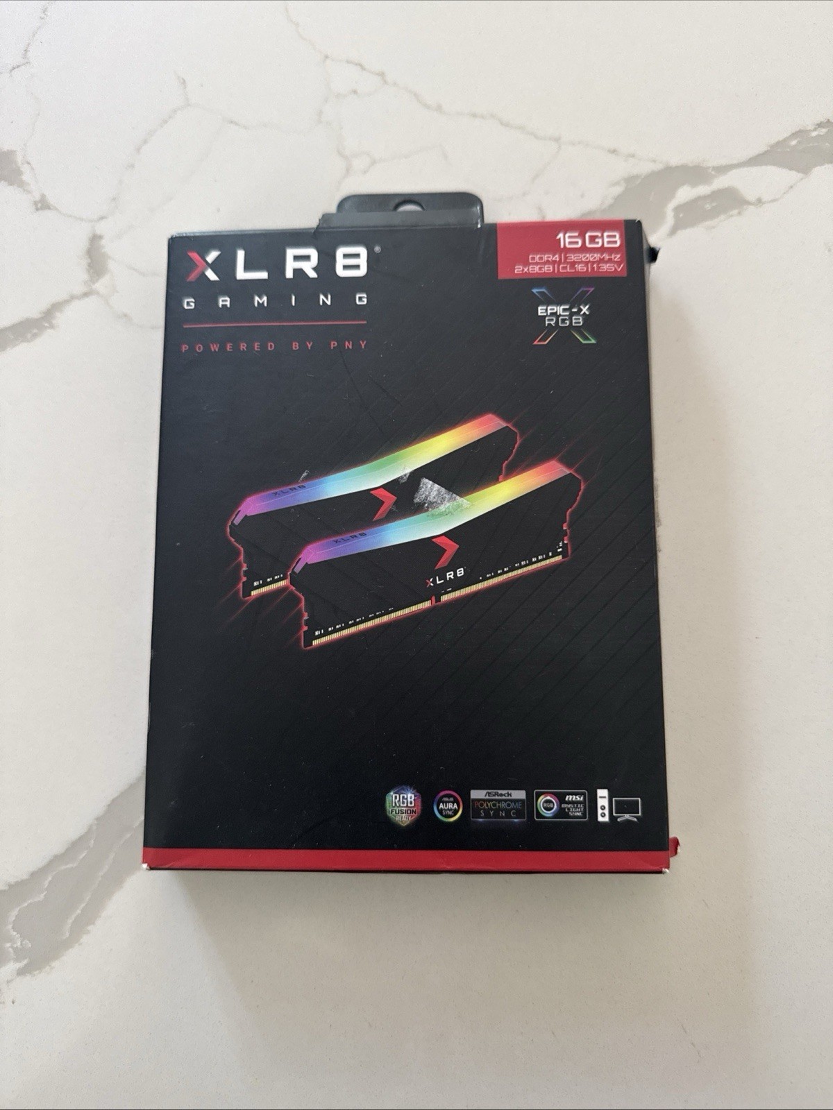 PNY XLR8 Gaming 16GB (2x8GB) DDR4 DRAM 3200MHz CL16 1.35V RGB Dual