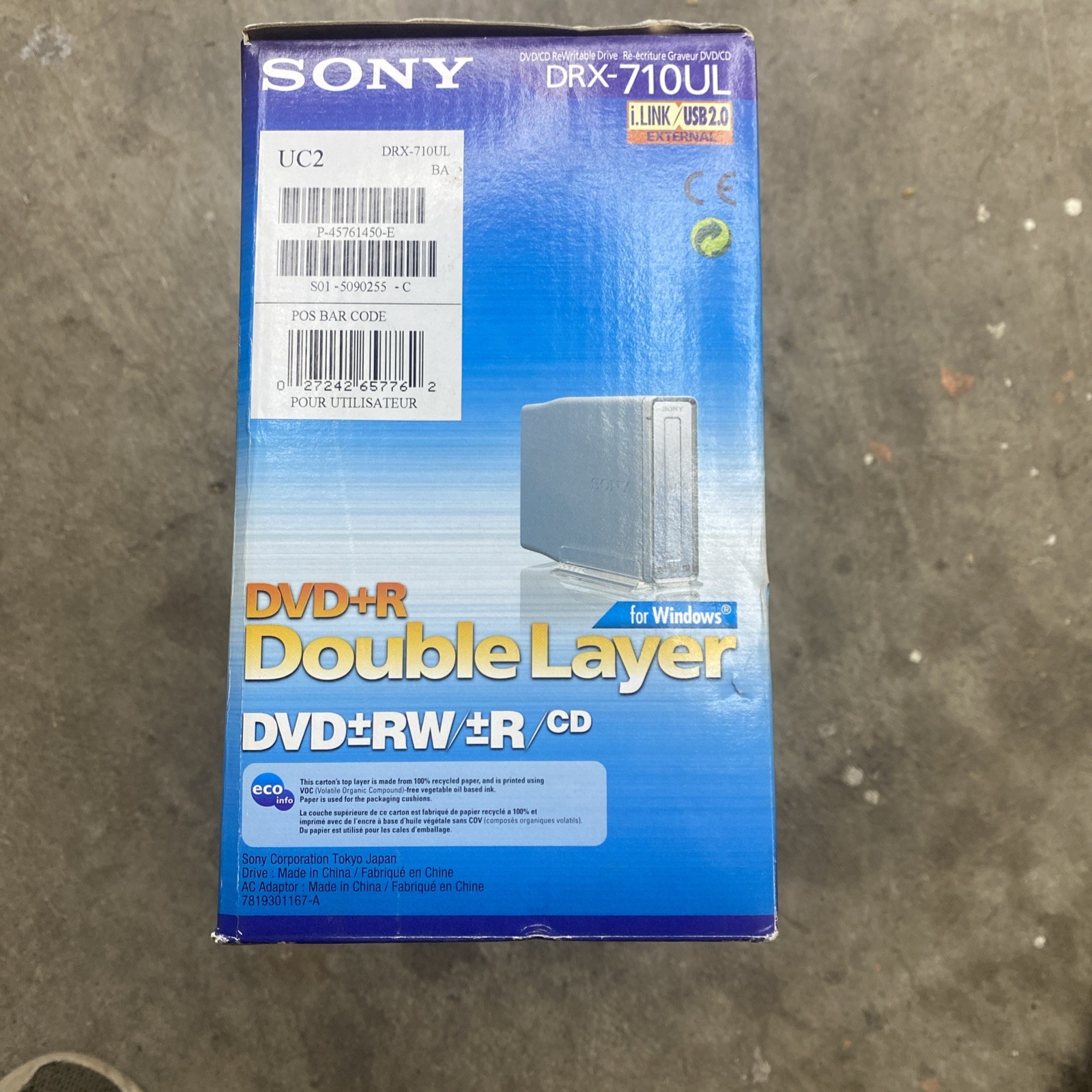 Open Box Sony DRX-710UL External DVD/CD Rewritable Drive