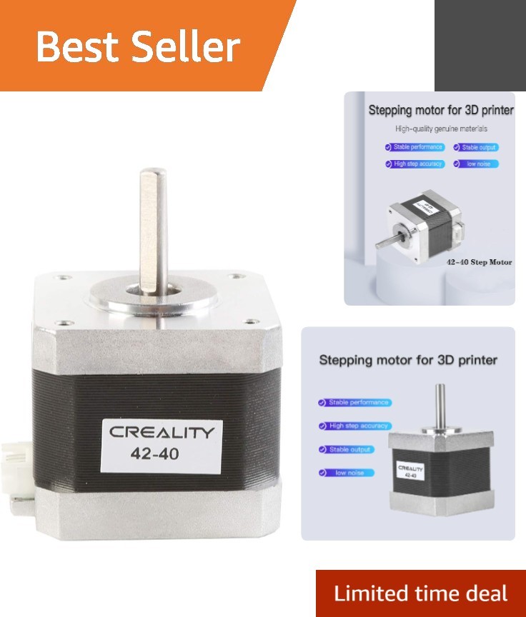 Efficient 42-40 Stepper Motor for 3D Printers - Smooth, Low Noise Performance