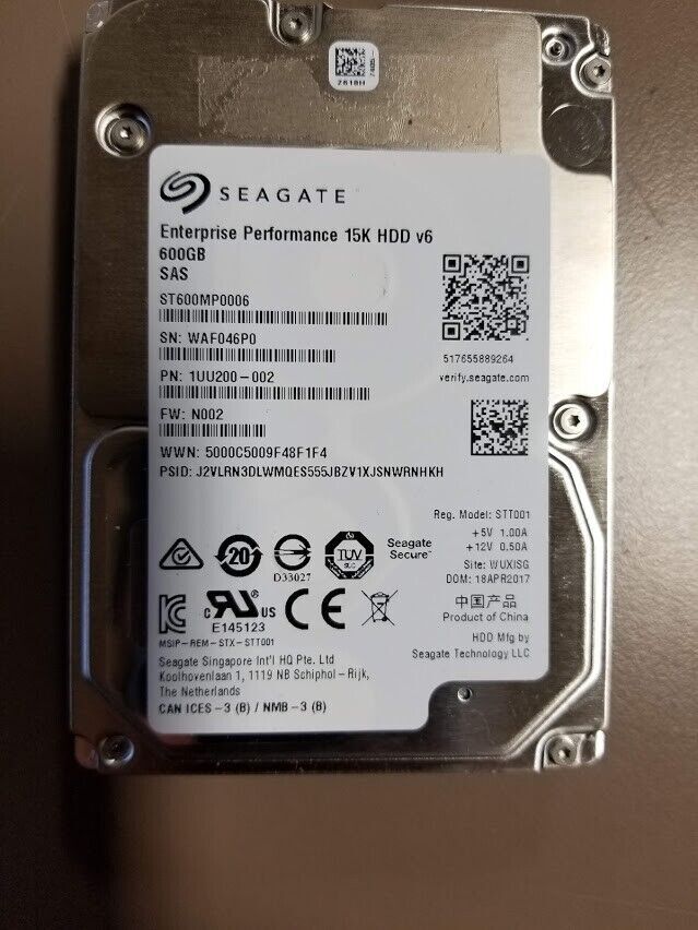 FOR Seagate Enterprise Performance 15K ST600MP0006 600GB15000RPM SAS12.0GB/s HDD