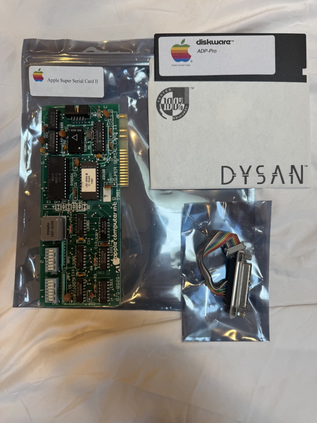 Apple Super Serial Card II with ADT Pro TESTED