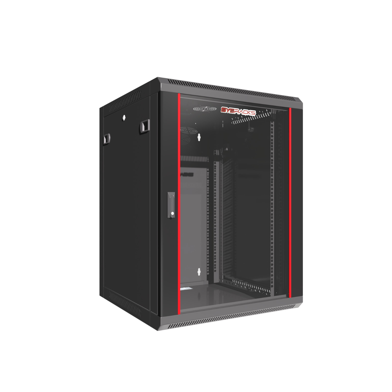 Server Rack 15U Wall Mount Cabinet Locking Networking Data Enclosure - 18-inch D