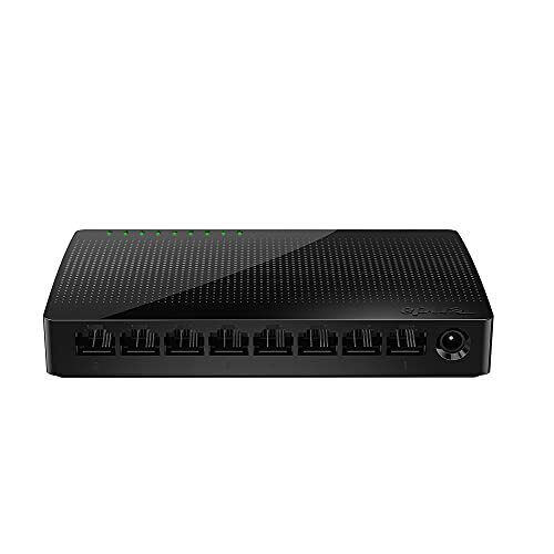 Tenda SG108, 8-Port Gigabit Ethernet Switch, Unmanaged Network Hub, Ethernet Spl