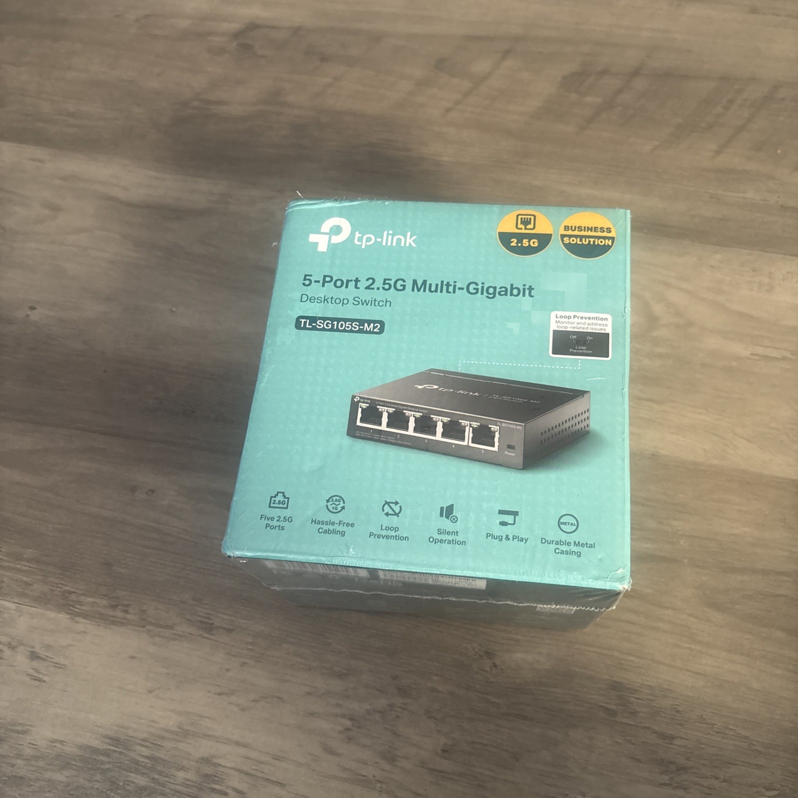 TP-Link TL-SG105S-M2, 5 Port Multi-Gigabit 2.5G Unmanaged 5 Port, 2.5G, Black