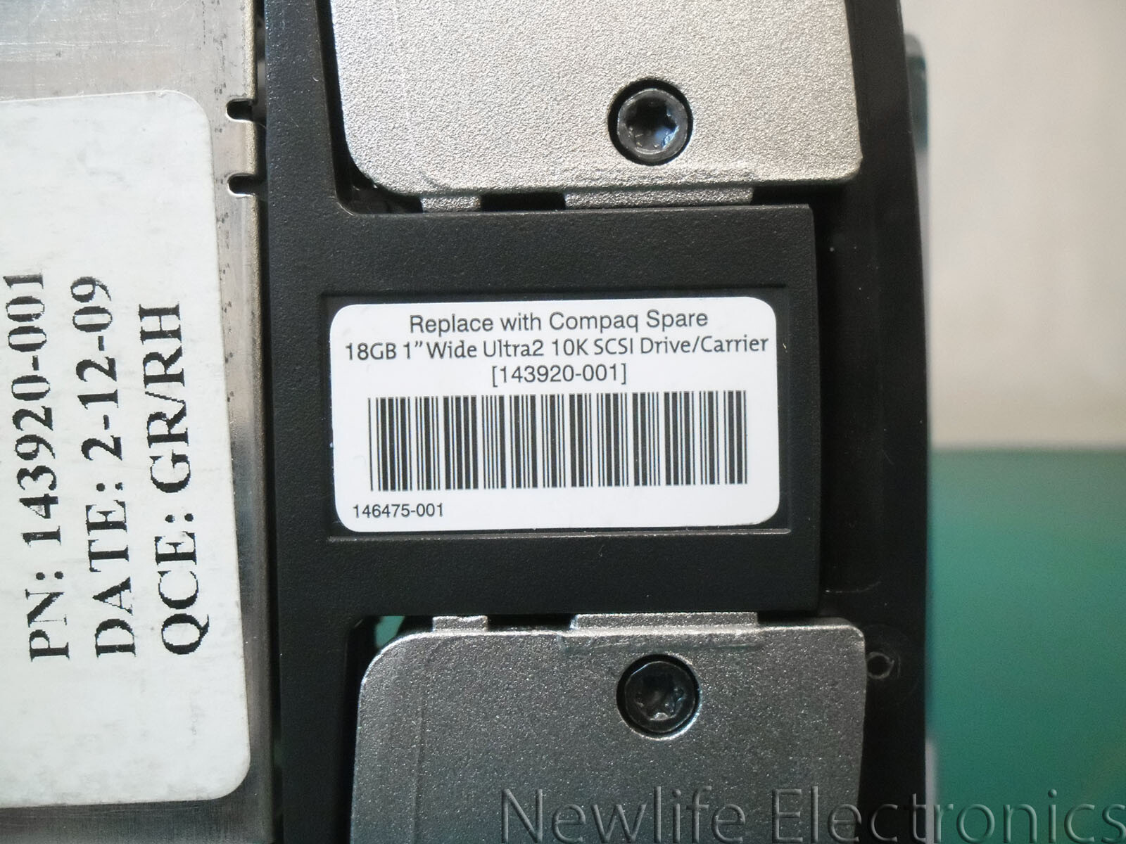Compaq 143920-001 18.2GB 10,000 RPM 3.5 in. Wide Ultra2 SCSI HDD 127965-001