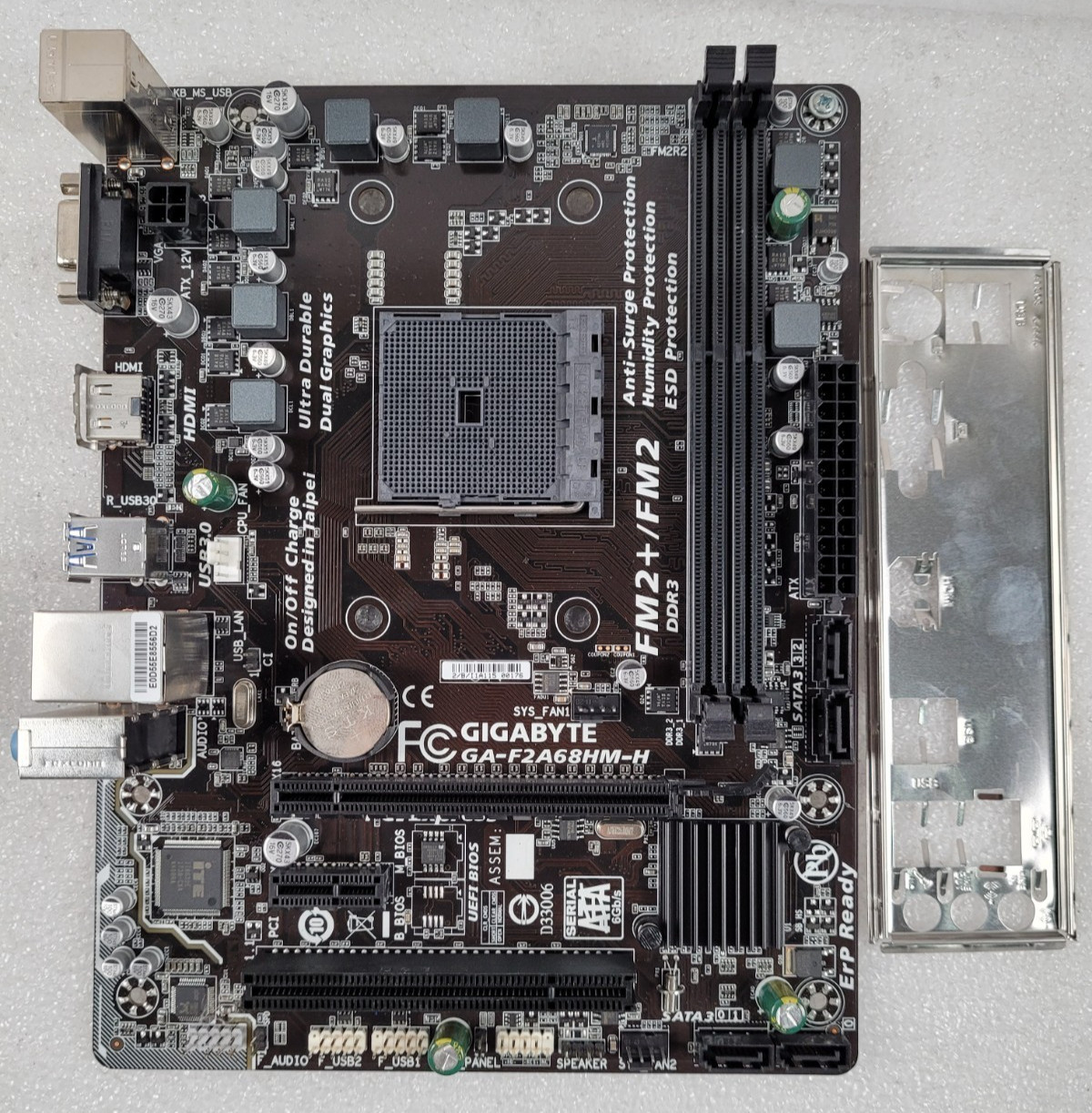 GIGABYTE GA-F2A68HM-H Micro ATX Motherboard With I/O Shield