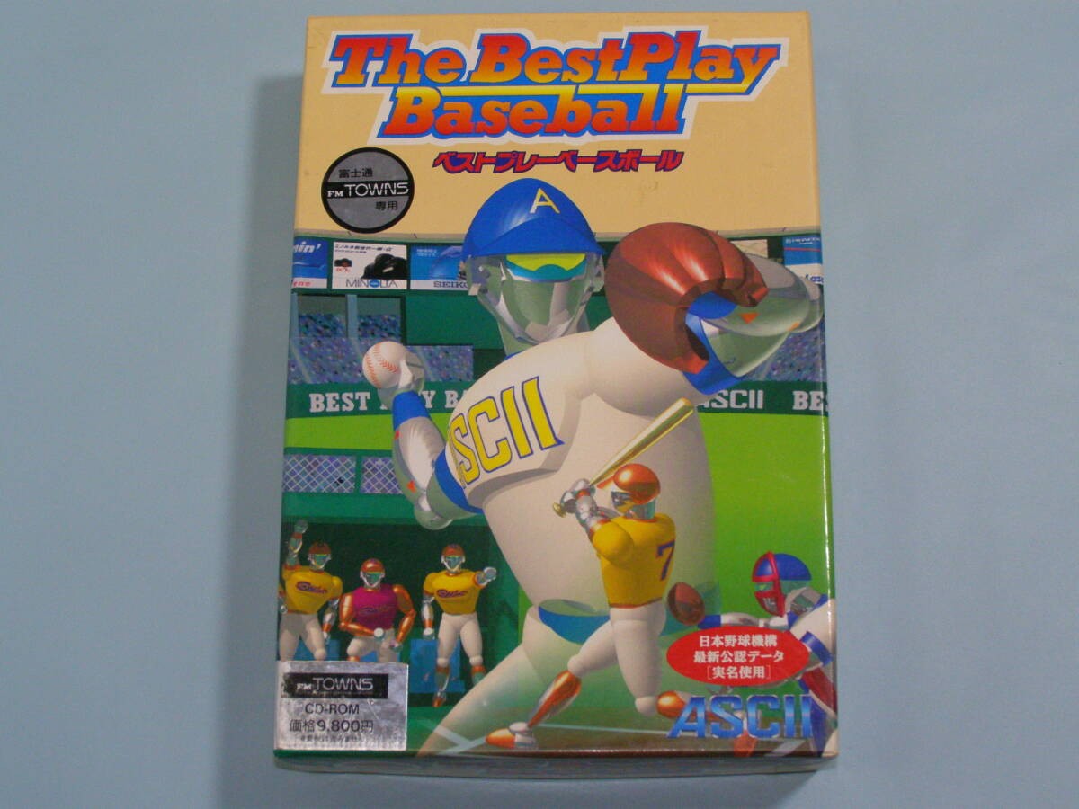 Fujitsu FM TOWNS ASCII The Best Play Baseball Vintage Japanese Game