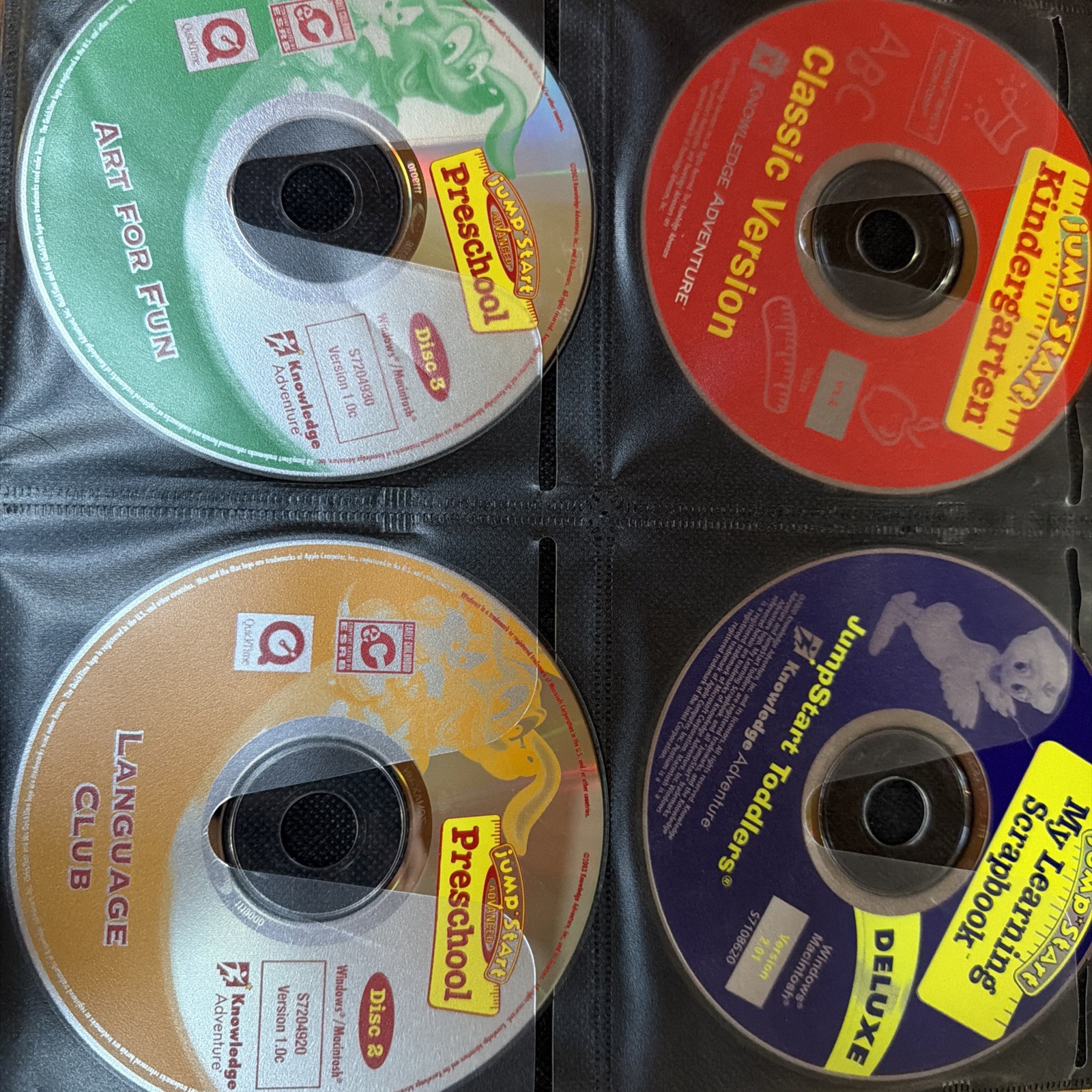 6 VINTAGE JUMP START LEARNING / HOMESCHOOL CD ROMS FOR Baby-Kindergarten