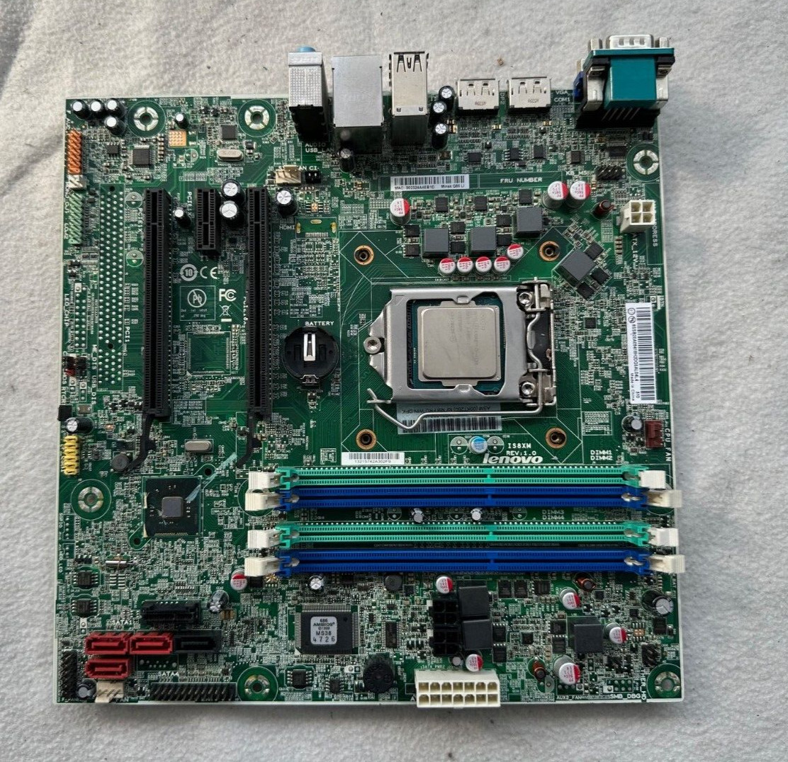 Motherboard Lenovo IS8XM Rev: 1.0 with Intel Core i3-4130 3.40GHz Used