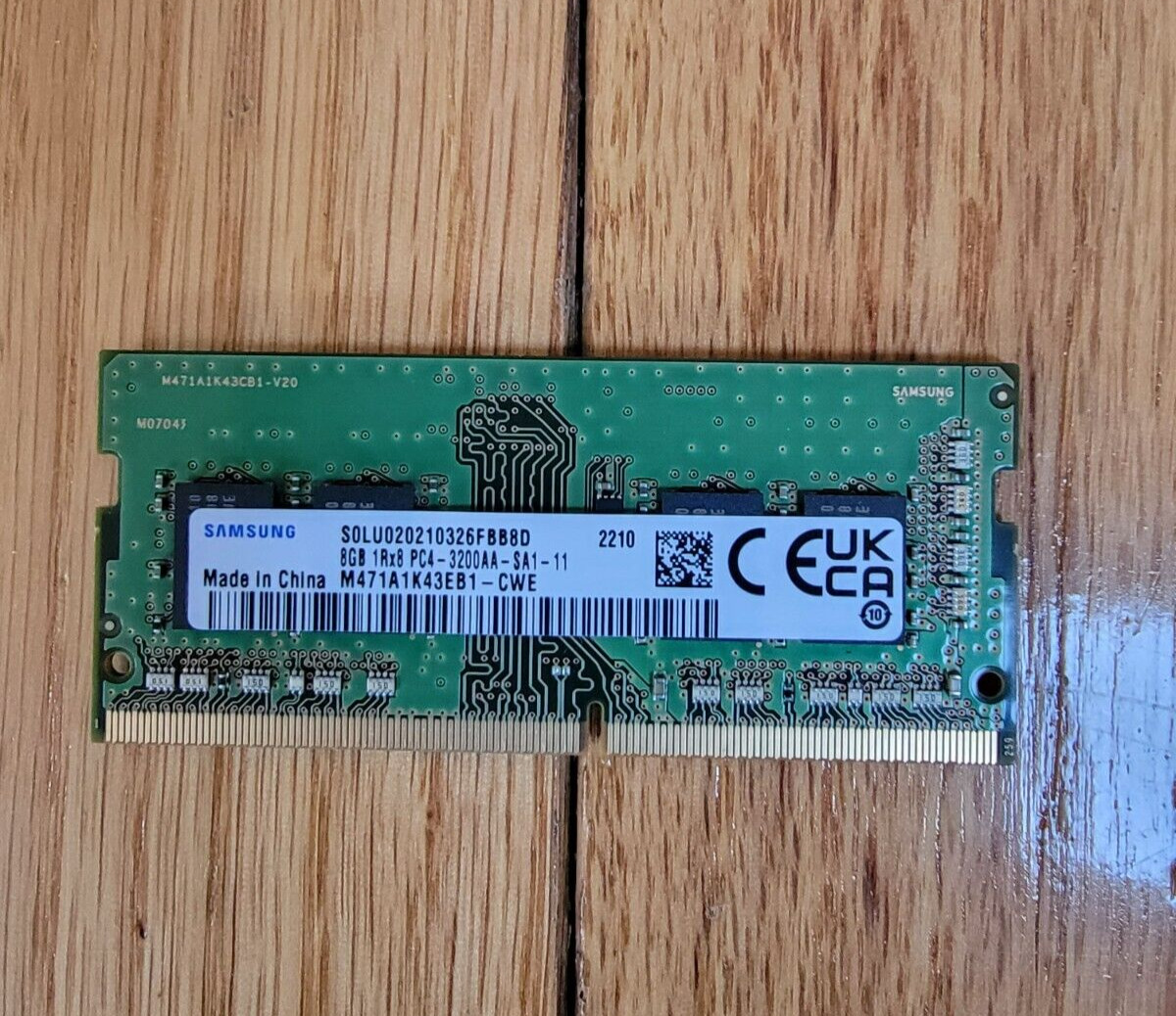 Samsung 8GB DDR4 3200Mhz PC4-25600 SODIMM 1Rx8 CL22 1.2v Notebook RAM Memory