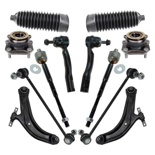 Front Steering, Suspension,& Drivetrain Kit Compatible with 2007-2012 Nissan
