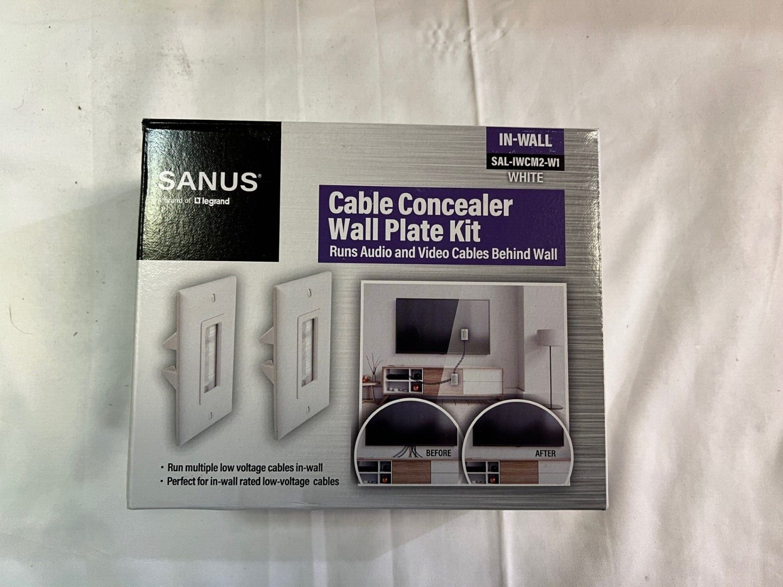 SANUS SAL-IWCM2 In-Wall Cable Access TV Management Kit