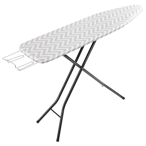 AMAZON BASICS HEIGHT ADJUSTABLE FULL-SIZE FOLDABLE IRONING BOARD, -  CHEVRON