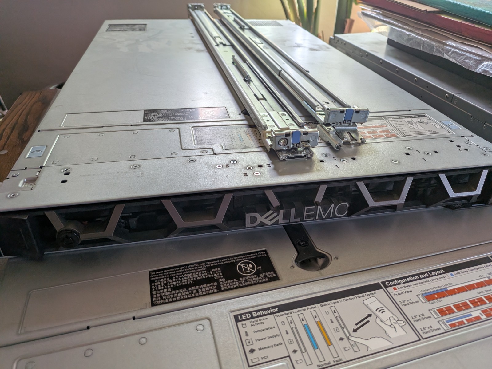 Dell PowerEdge R640 Server Dual Intel Xeon Silver 4110 128GB RAM w/Rack Mounts