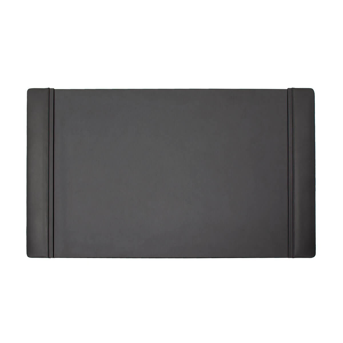 Leather Desk Pad (34 x 20) (Black) w/ Side Rails 