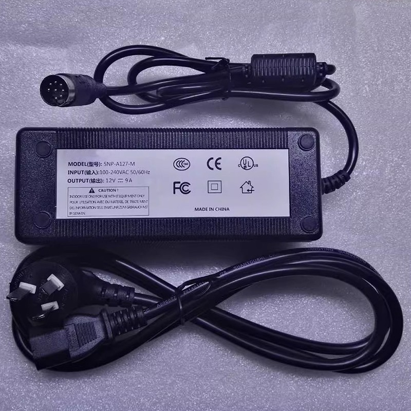 12V 9A Replace For Skynet SNP-A127-M Monitor Power Adapter Charger 1PC New 8-Pin