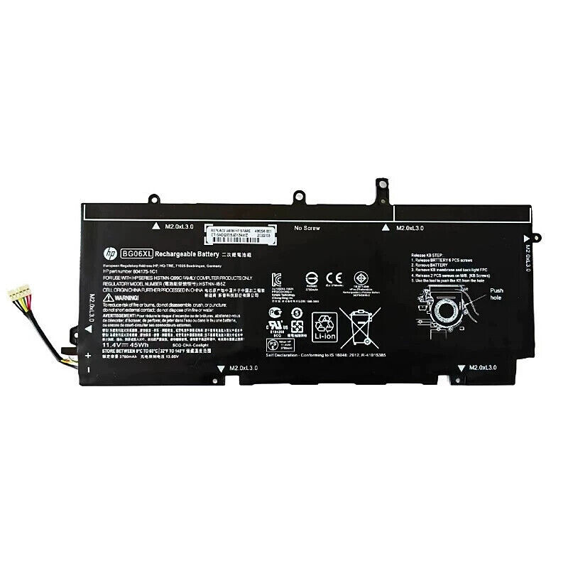 NEW Genuine BG06XL BG06045XL Battery For HP EliteBook Folio 1040 G3 804175-181