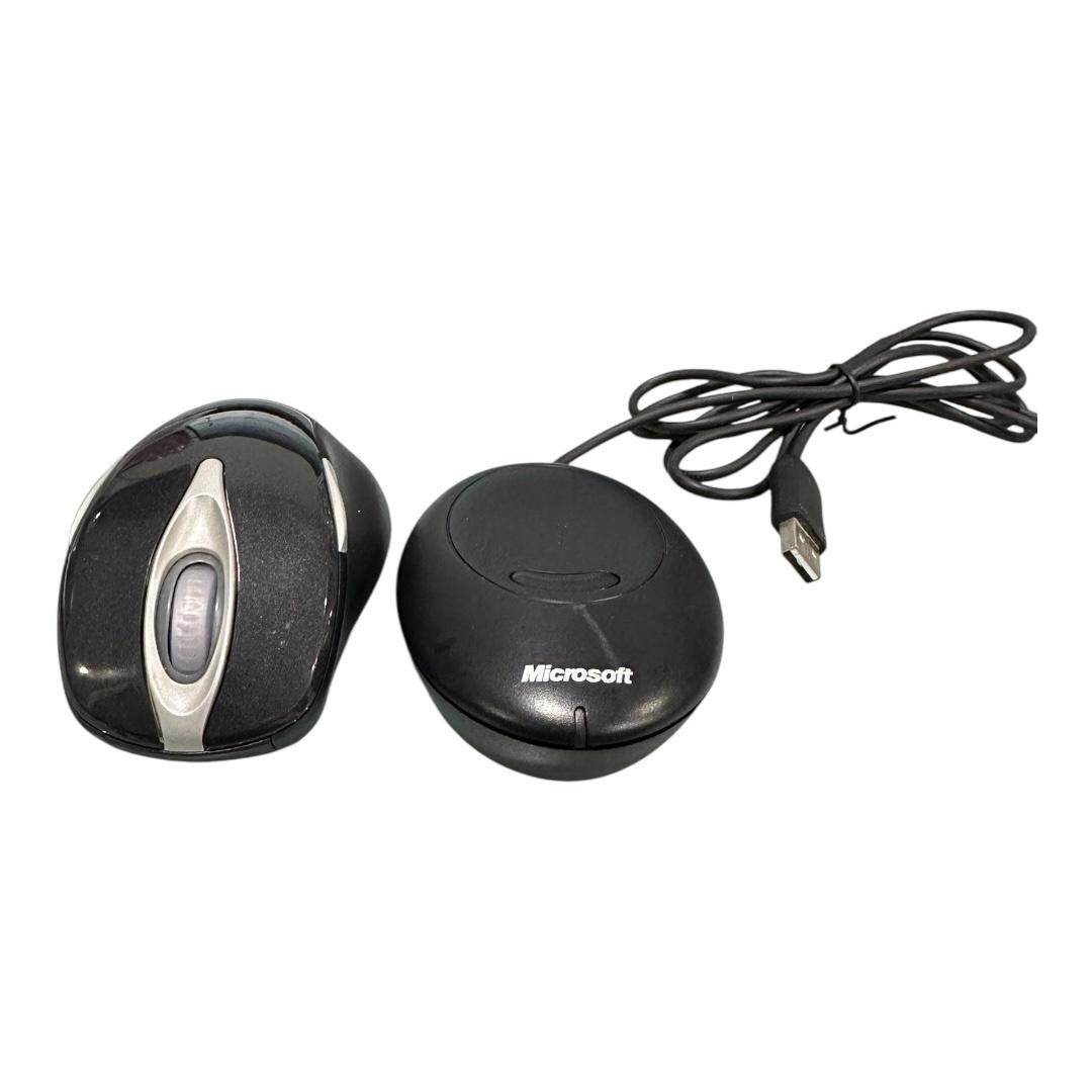 Microsoft Wireless Laser Mouse 5000 Black USB RF Receiver 5 Button Ergonomic