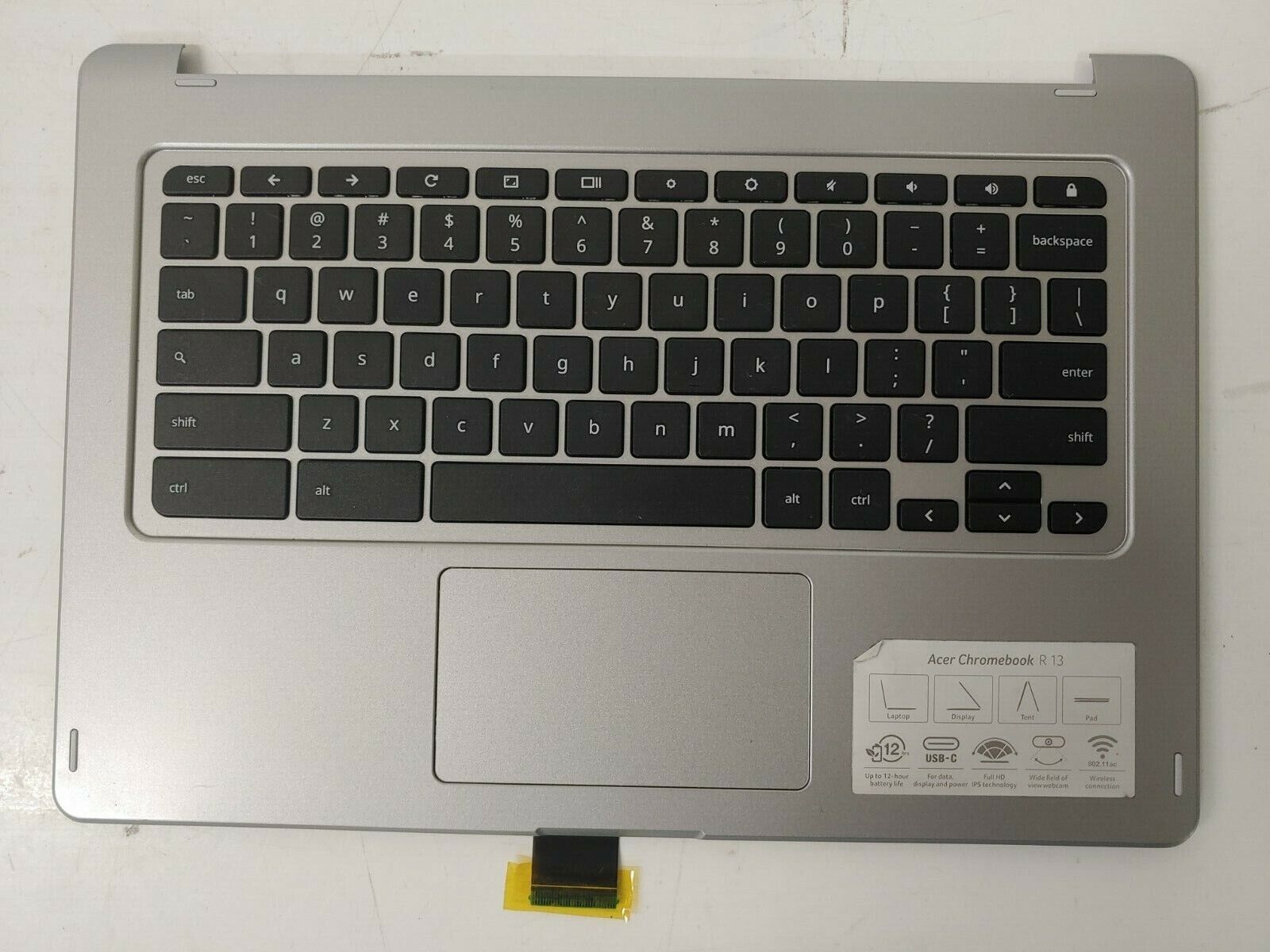 Used Acer Chromebook R13 Keyboard/trackpad replacement