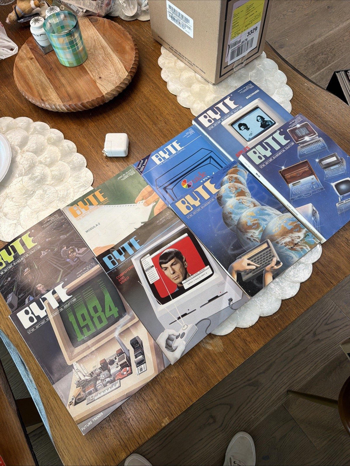 Vintage BYTE Magazine Lot 1983 1984 Apple IBM Star Trek Computer History 9 Is