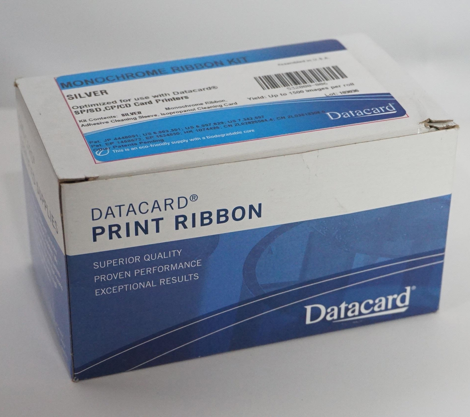 -=GENUINE=-ENTRUST/DATACARD SP/SD, CP/CD SILVER RIBBON KIT MONOCHROME 532000-006