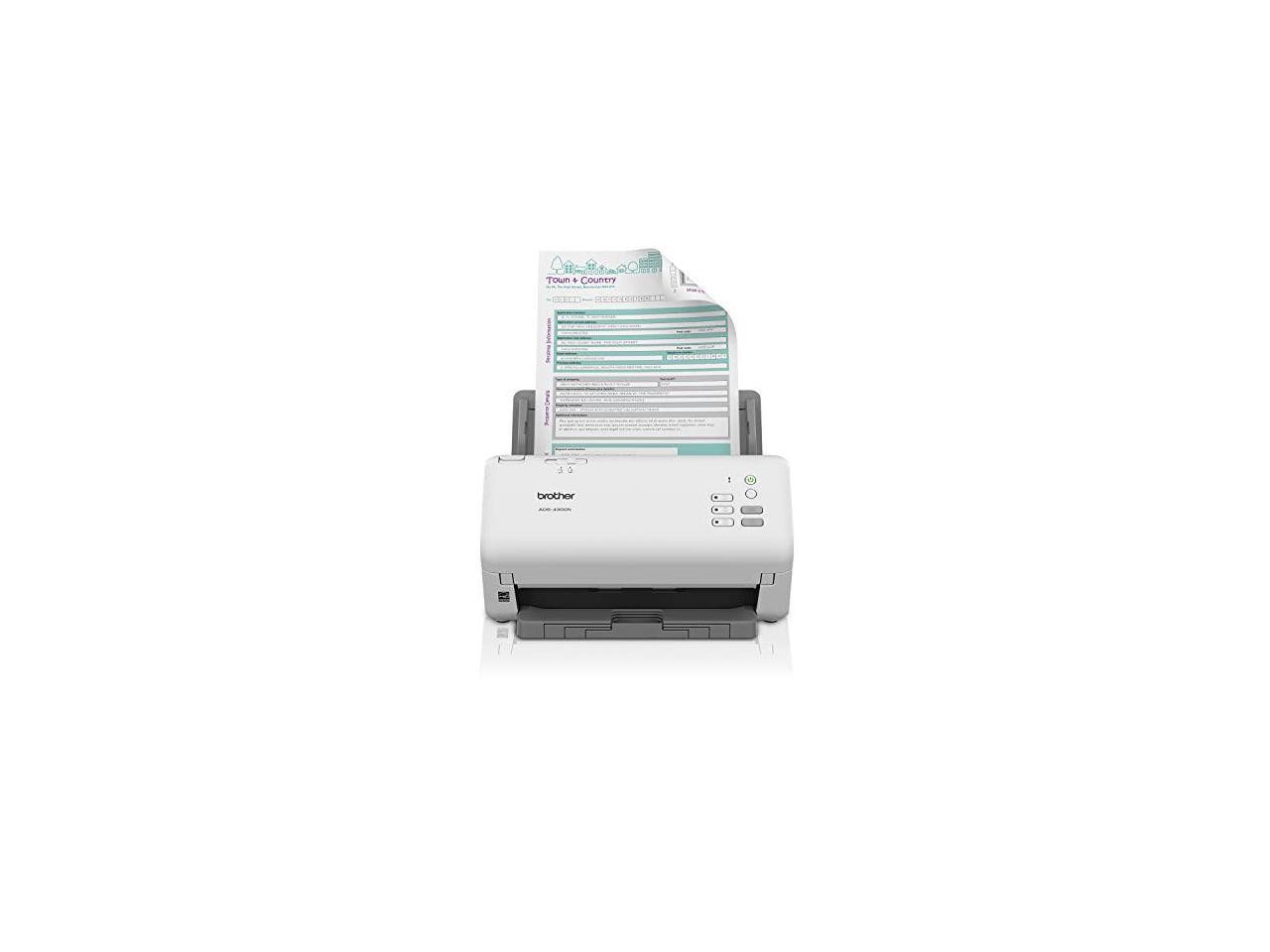Brother ADS4300N 24 bit Dual CIS 600 x 600 dpi Sheet Fed Professional Desktop