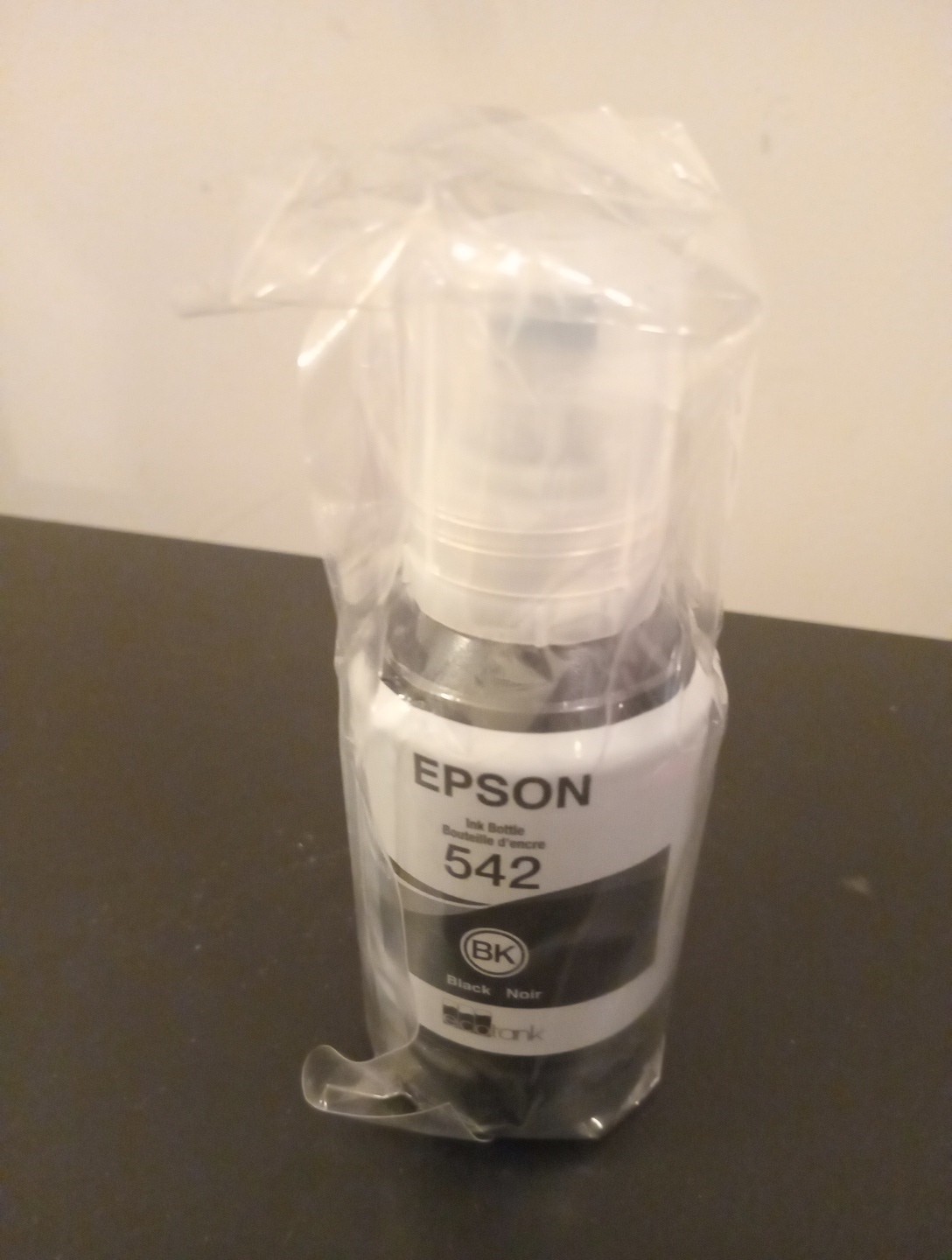 GENUINE - EPSON 542 ECOTANK BLACK INK BOTTLE - T542120-S - 2027