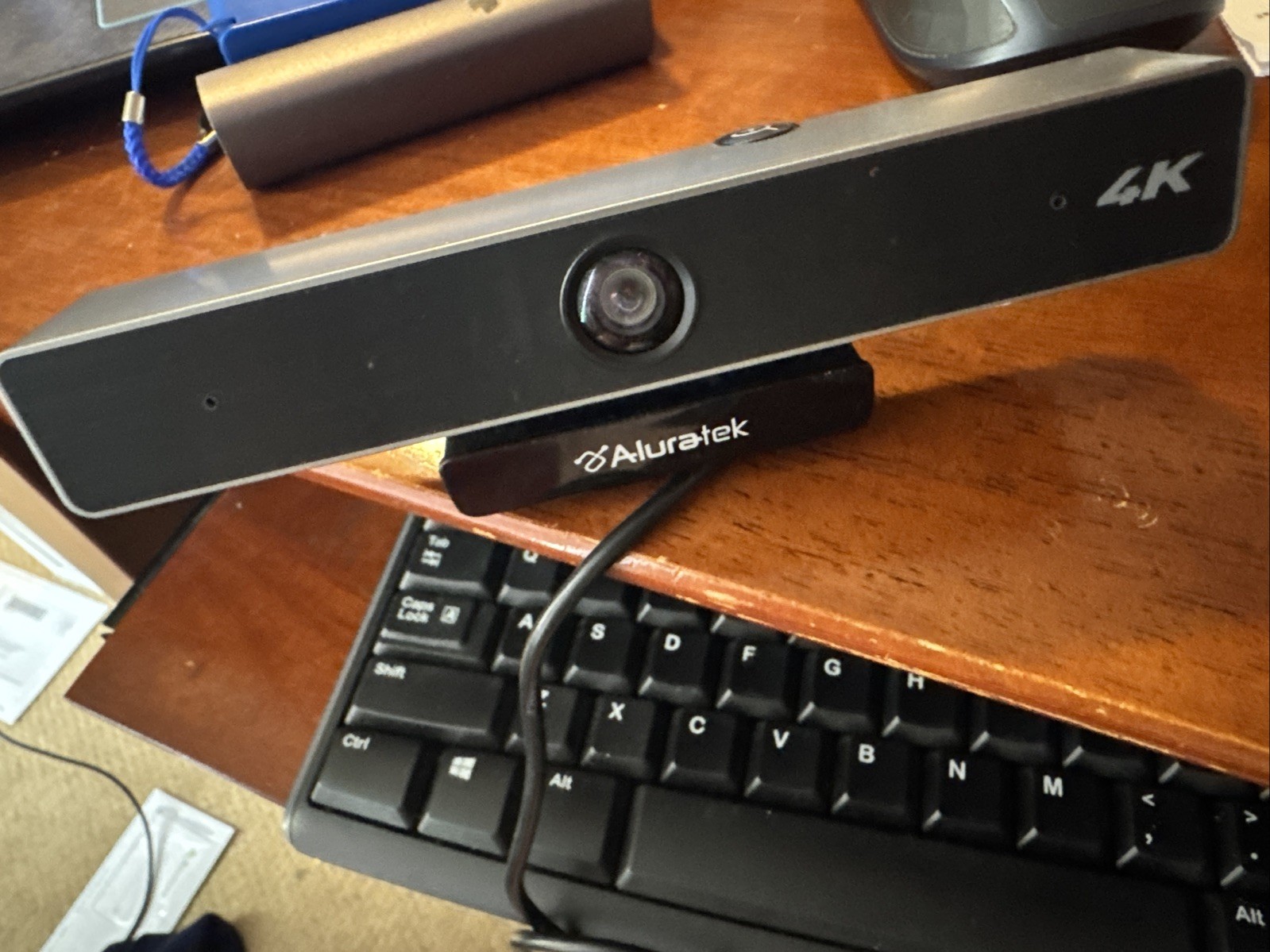 Aluratek Live 4K Webcam - Black/Silver (AWC4KF)