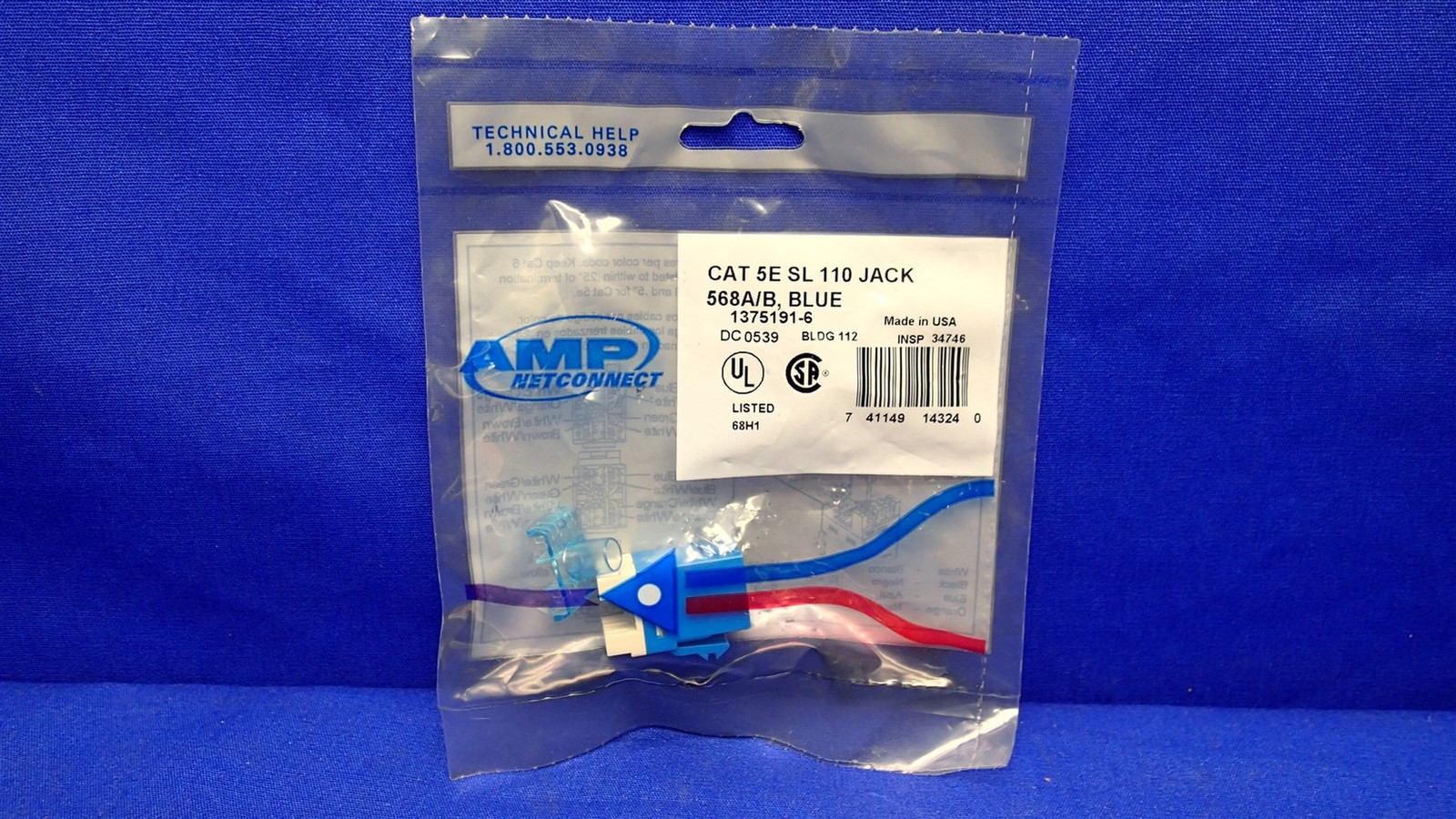 AMP 557505-1 FACEPLATE 2 PORT ALMOND NEW FACTORY SEALED BAG 
