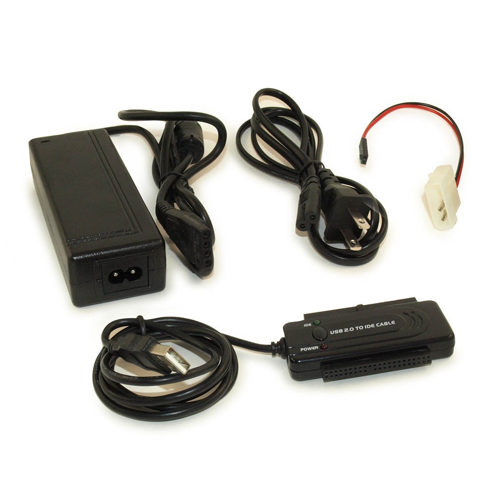 USB 2.0 to IDE/PATA Adapter Cable Kit, CD/DVD/Hard Drive