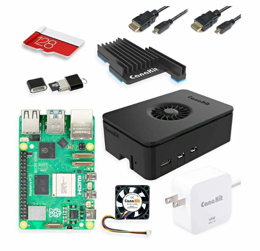 CanaKit Raspberry Pi 5 Ultimate Kit  128 gb storage and 8gb ram. Offers Accepted