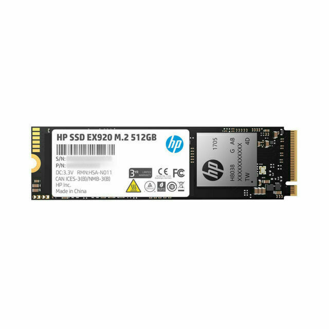 HP EX920 512 GB,Internal,M.2 2280 (2YY46AA#ABC) Solid State Drive