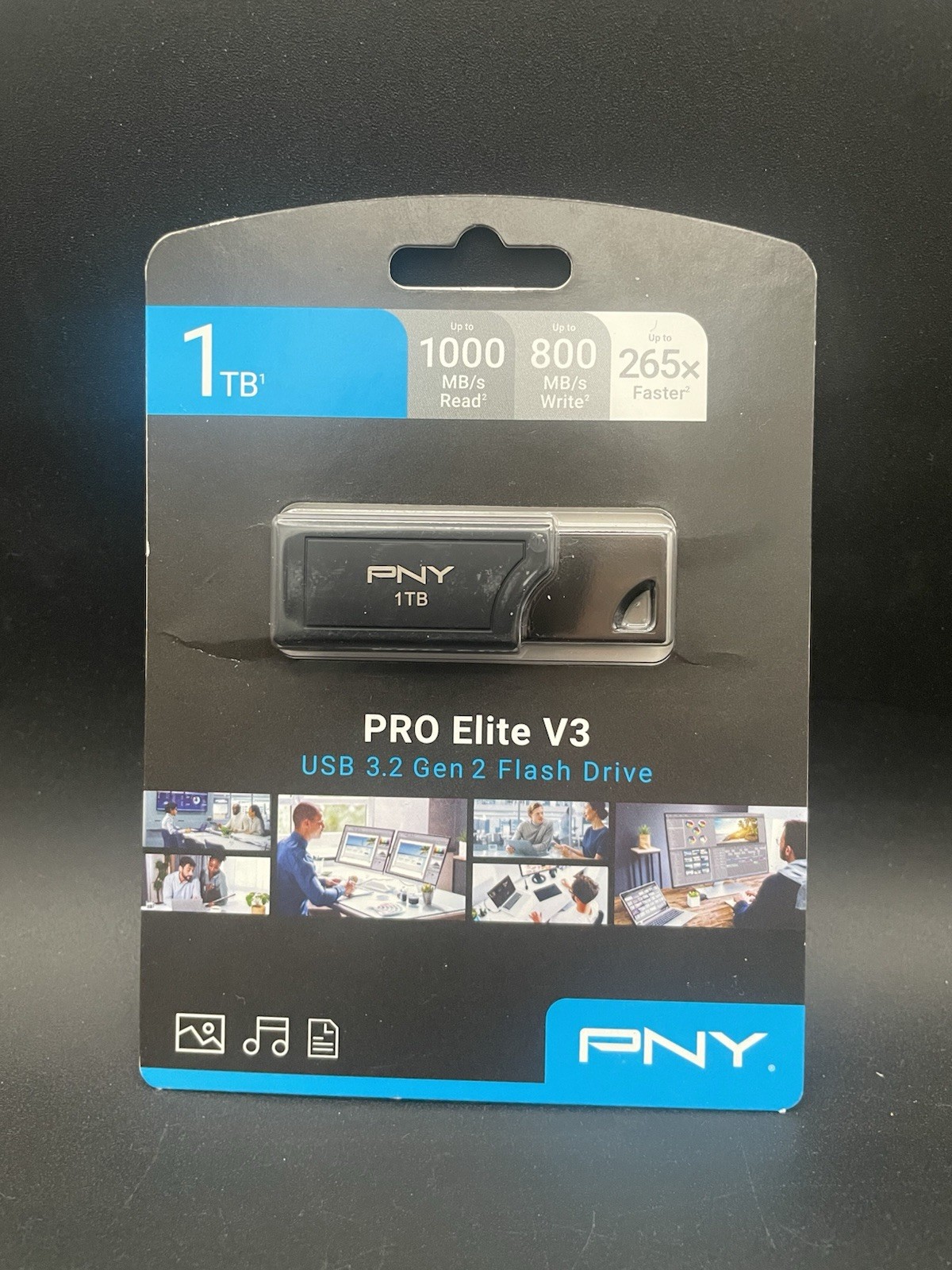 PNY Pro Elite V3 USB 3.2 Flash Drive 1TB New