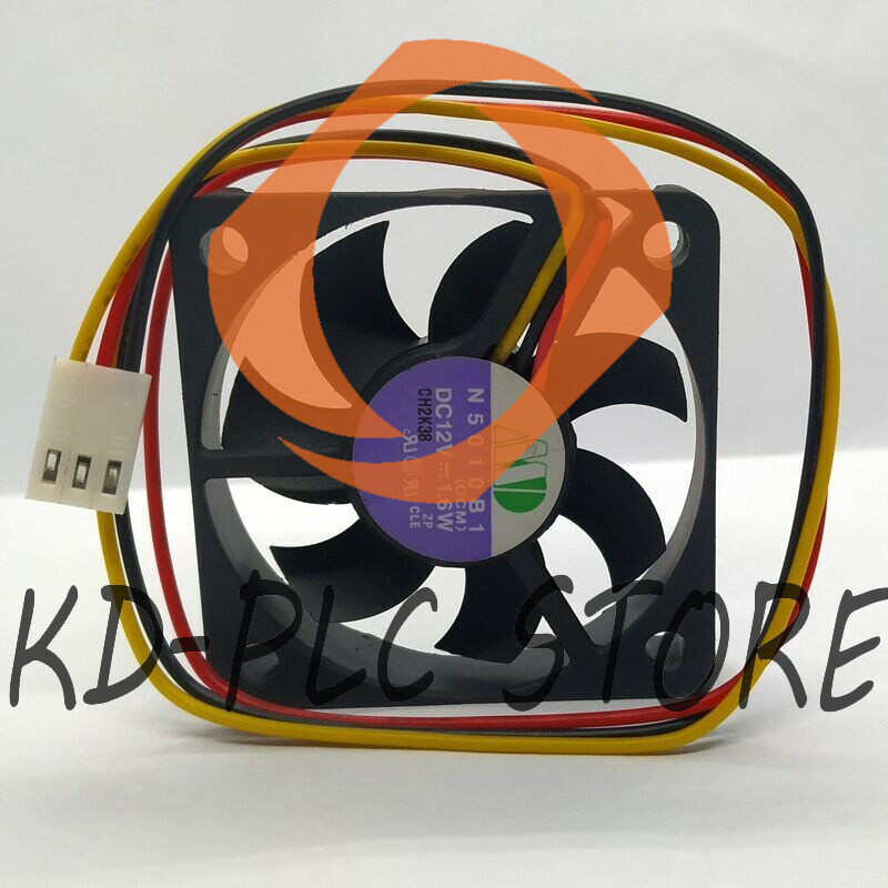 New 5010 N5010B1 DC 12V 1.6W 50*50*10mm 5CM 3-wire CPU cooling fan