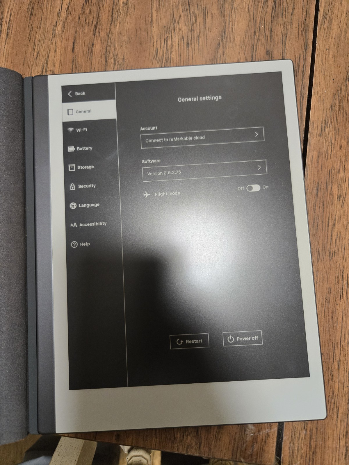 reMarkable 2 Paper Tablet Only  - Gray Wi-Fi RM110 Excellent