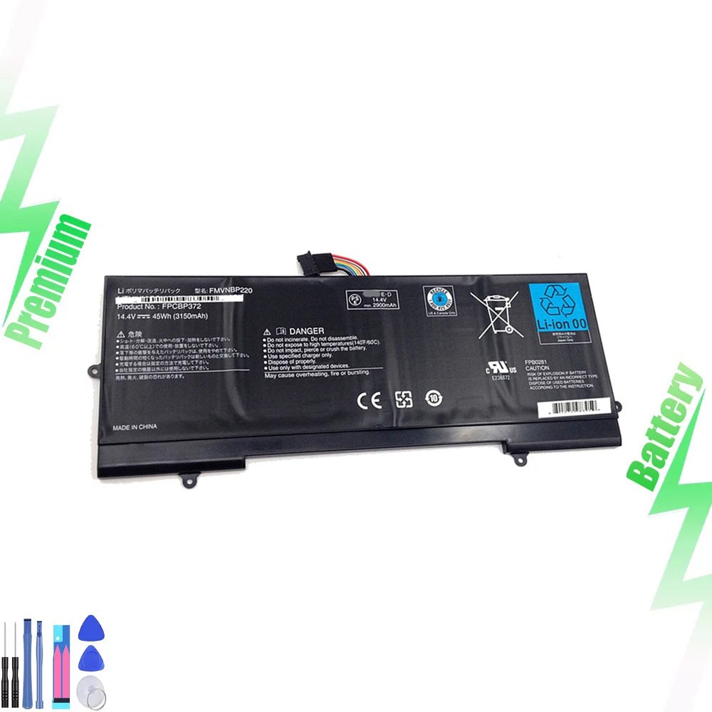  FMVNBP220 FPCBP372 14.4V 45Wh Battery for Fujitsu Lifebook U772 FPB0281