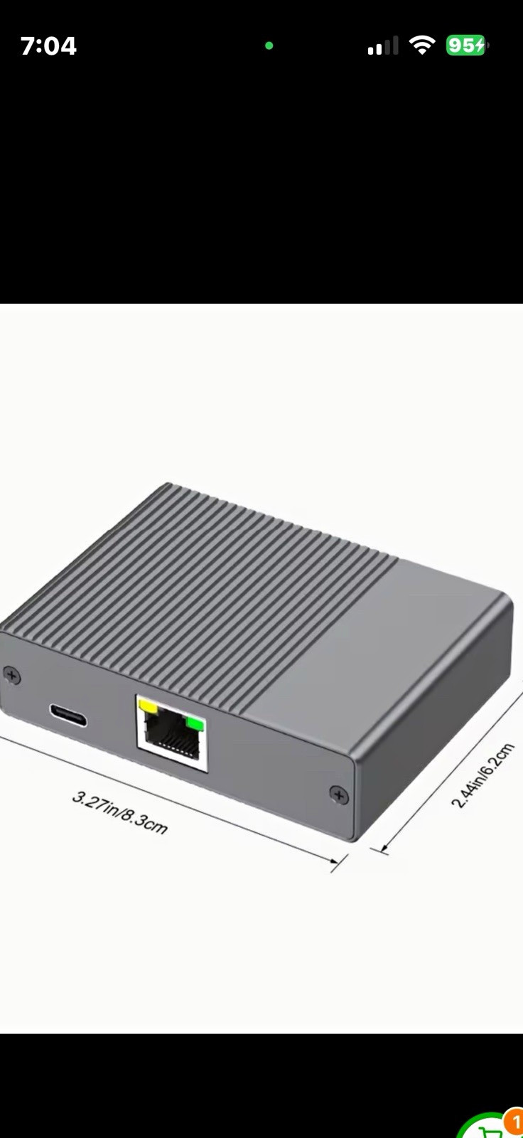 Mini Firewall Appliance Preinstalled Firewall Ethernet RJ45 USB-C Compact 3.27in