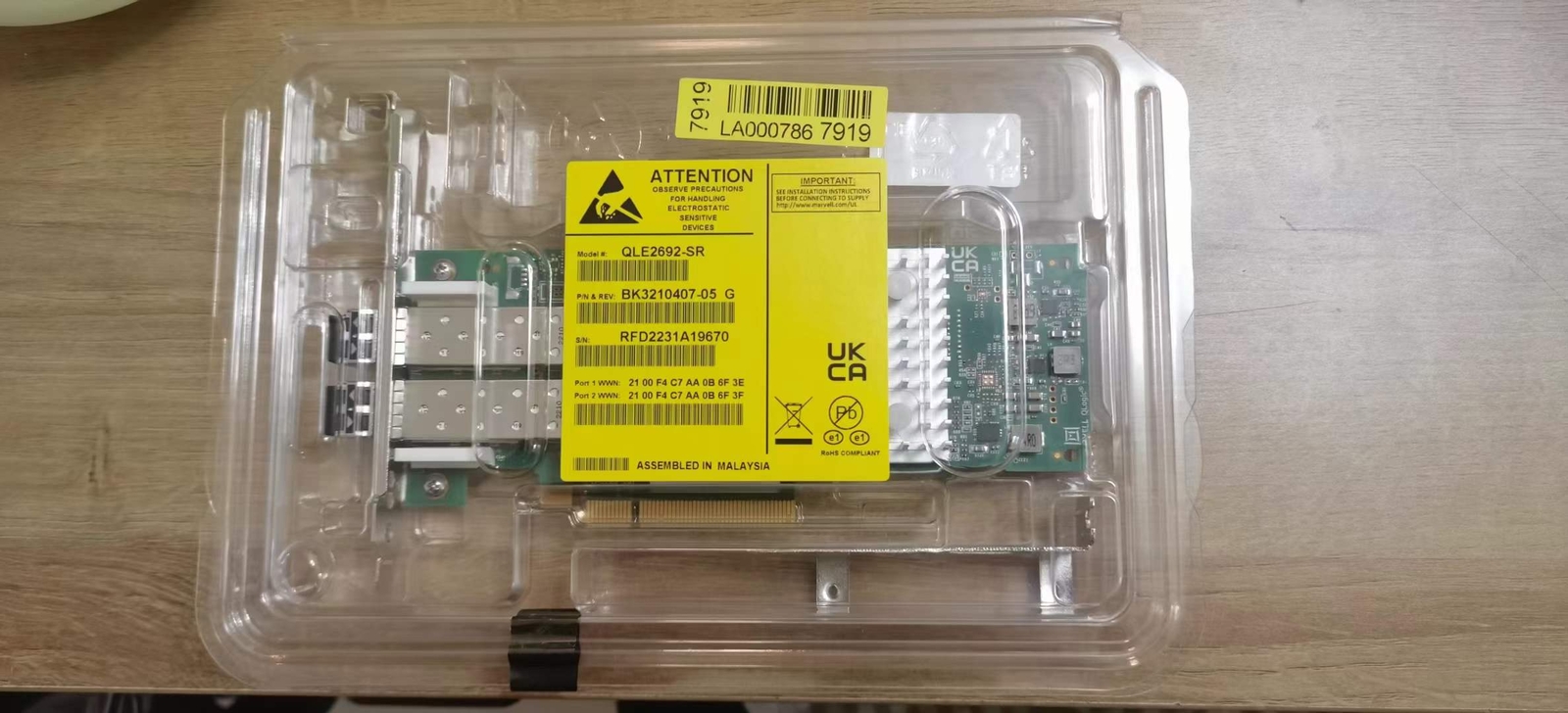 QLOGIC QLE2692-SR ORIGINAL Dual port Fibre 16 Gbit PCIe 3.0 Host Bus Adapter NEW