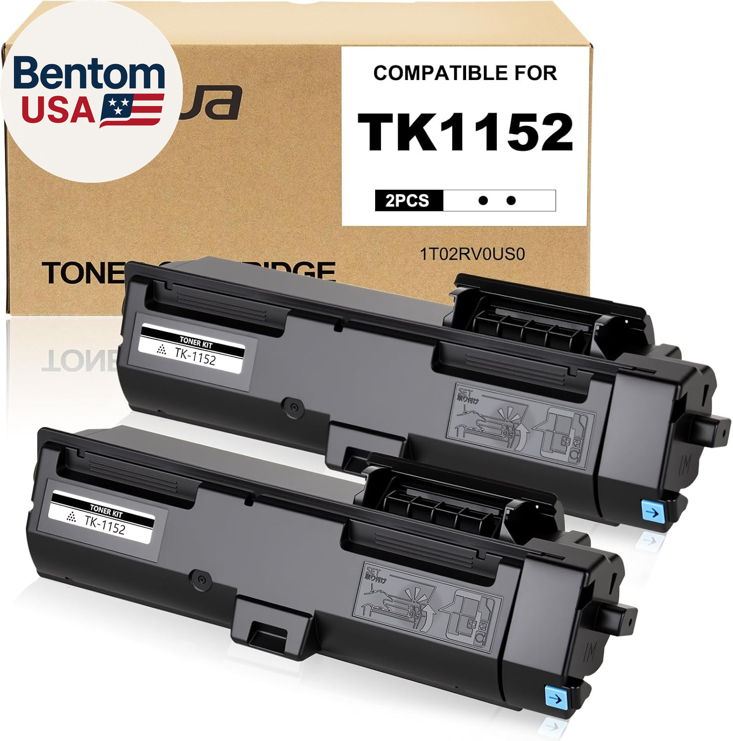 TK1152 TK-1152 Toner Cartridge High Yield Compatible Replacement for Kyocera TK-