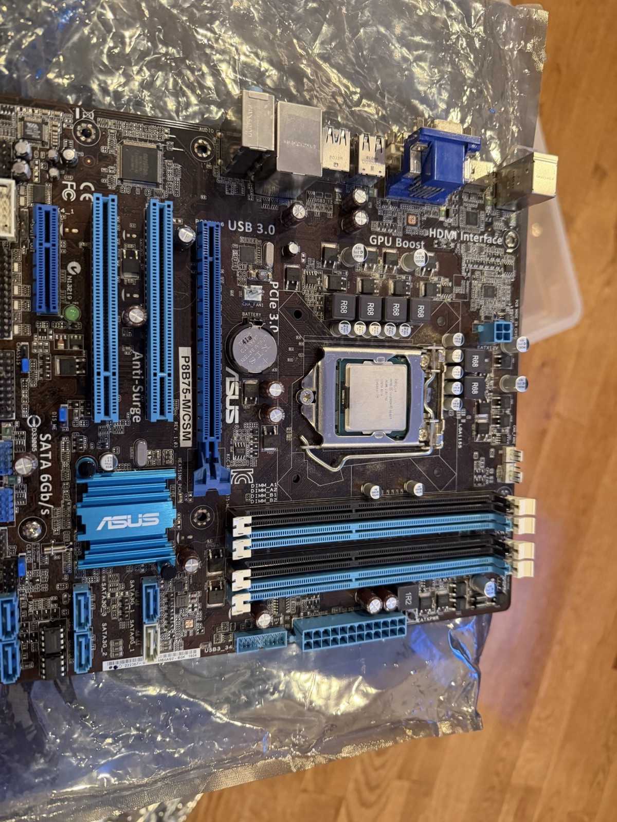 ASUS P8B75-M/CSM Desktop Motherboard Intel Socket LGA1155 DDR3 w/ IO Shield