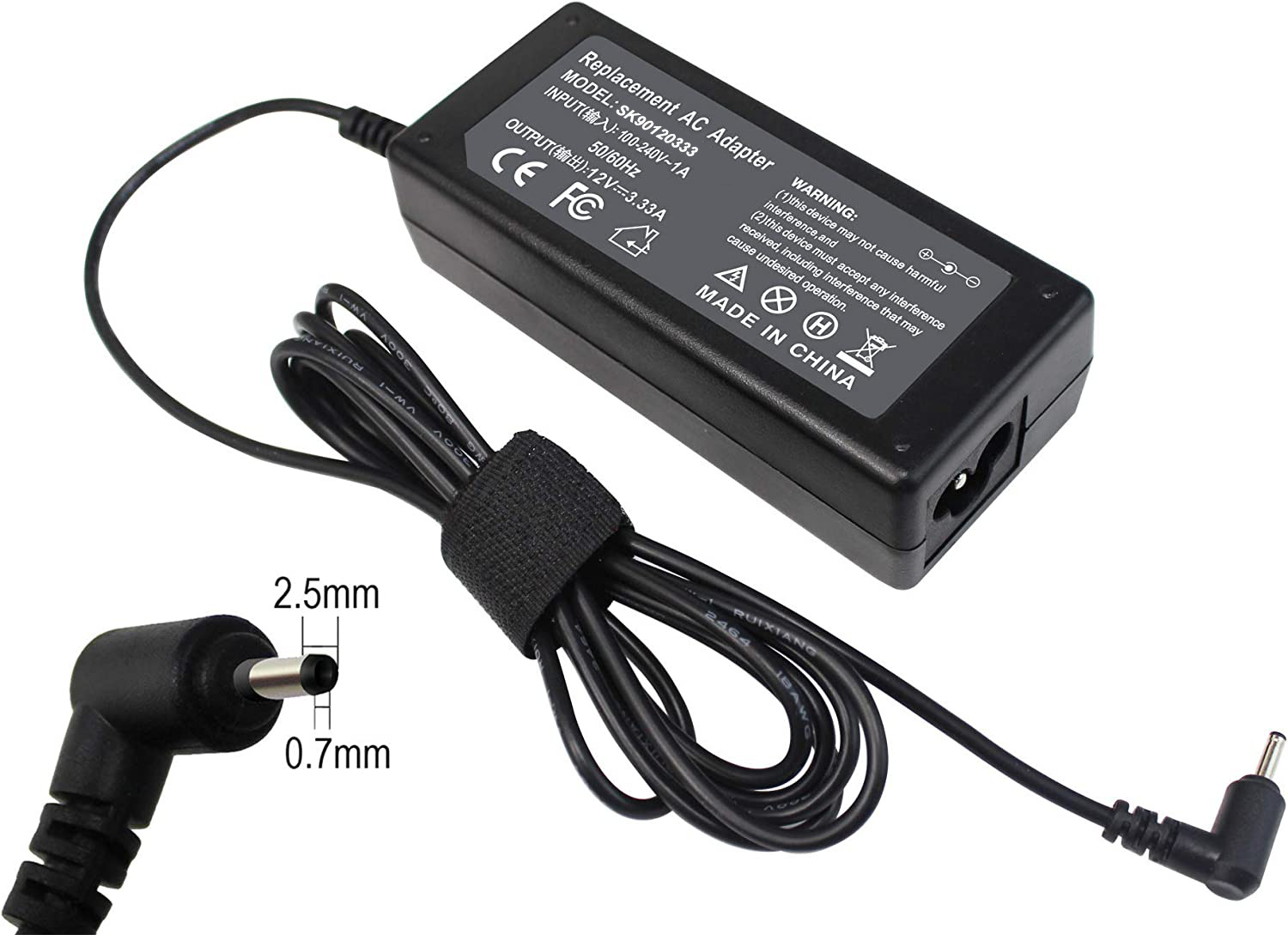 AC Adapter for Samsung Chromebook 3 XE500C13 2 XE500C12 PA-1250-98 Charger 40W