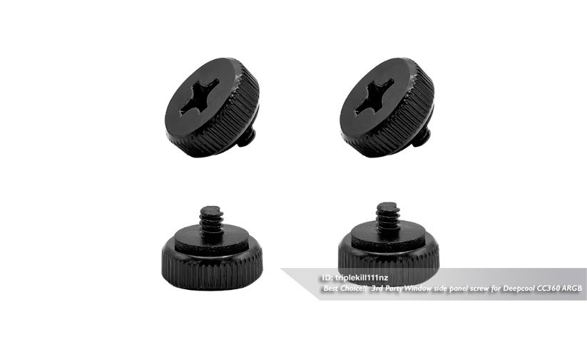3rd Party Deepcool CC360 ARGB glass side panel screws (1 set)