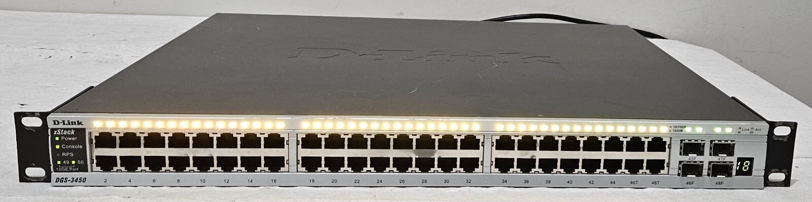 D-Link DGS-3450 48-Ports Managed Ethernet Switch - Rack Mount