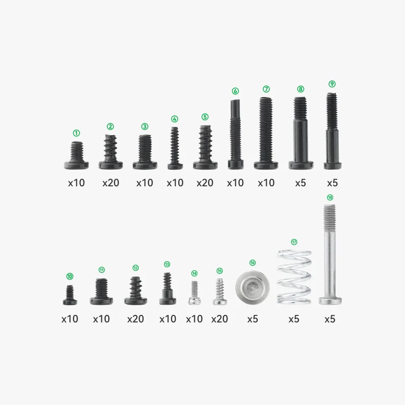 original Bambu lab X1/P1 series (including AMS) screw bag sets