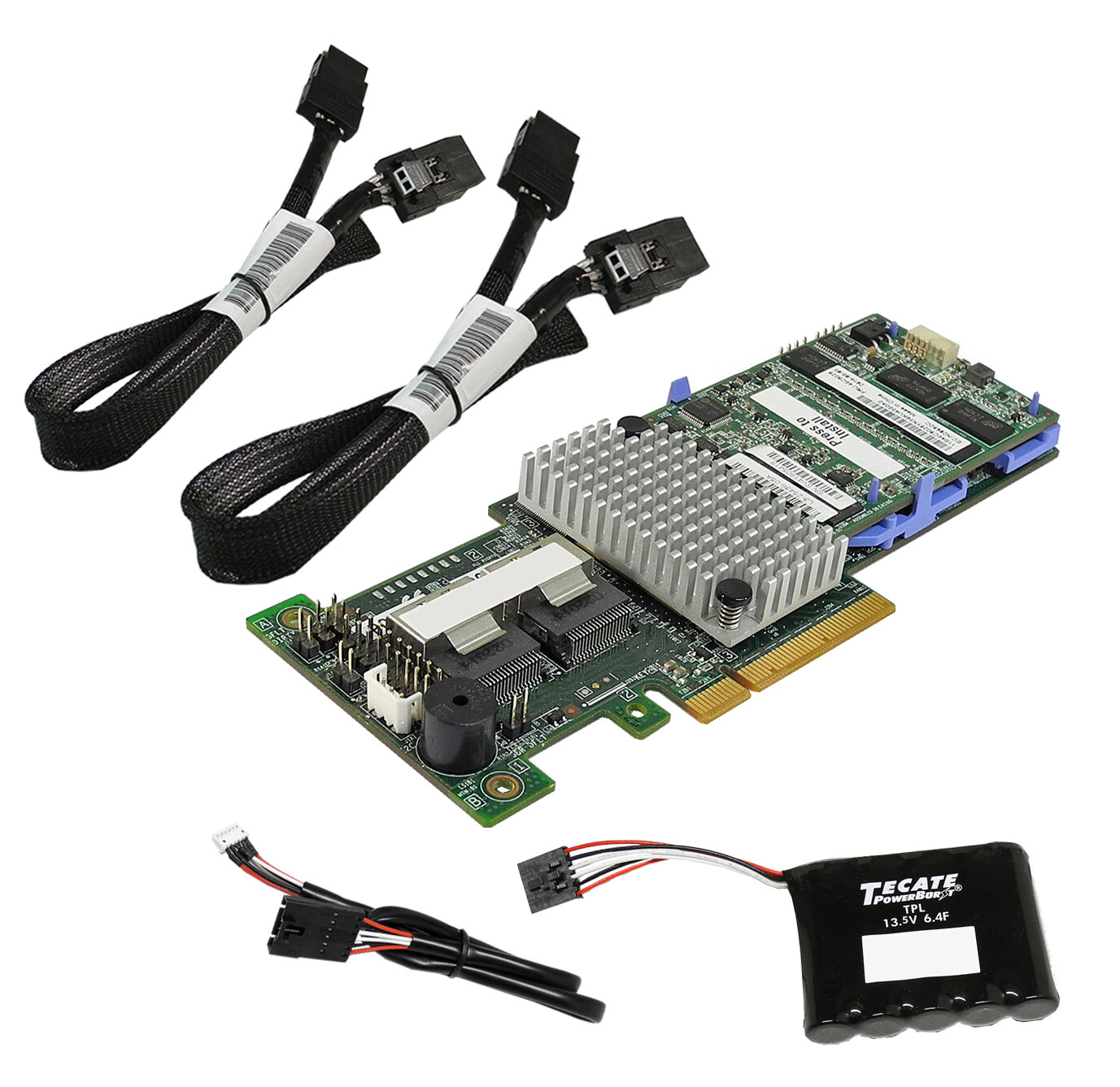 IBM ServeRAID M5110 6Gb/s RAID Controller L3-25422-27E 90Y4449 +BBU +2x Cables